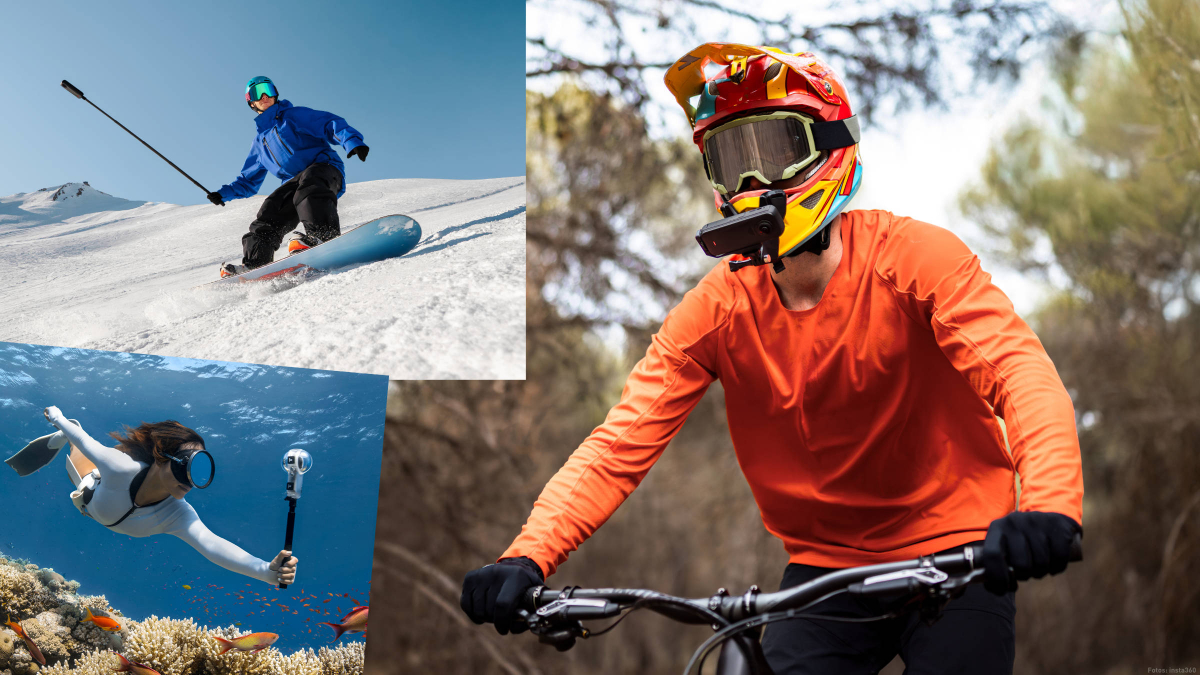 Insta360 X4 Air beim Mountainbiken